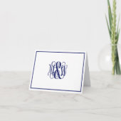 What Navy 3 Initial Vine Script Monogram B&G do-it (Devant)