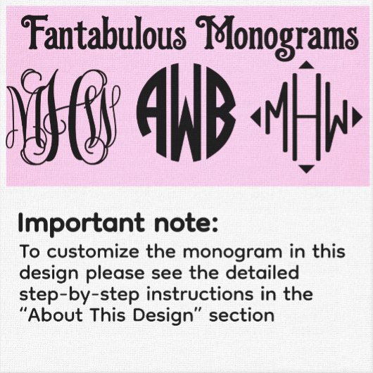 What Navy 3 Initial Vine Script Monogram B&G do-it