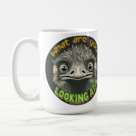 What Ostrich Funny Face Mug Koffiemok