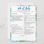 What’s in Your Phone? 4th of July Game pool card Kaart (Voorkant)