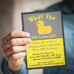 What the Duck Birthday Invitation<br><div class="desc">What the Duck Birthday Invitation</div>