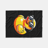 What The Duck Owner I Love Ducks Lover Funny Rubbe Fleece Deken (Voorkant (Horizontaal))