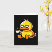 What The Duck Owner I Love Ducks Lover Funny Rubbe Kaart (Gele Bloem)