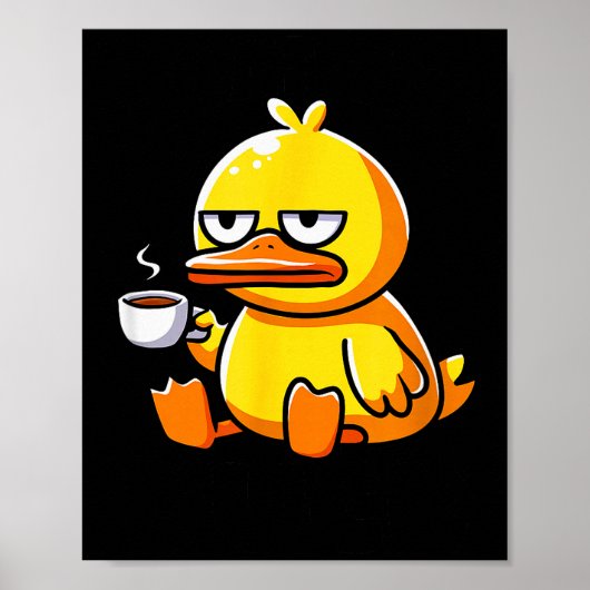 What The Duck Owner I Love Ducks Lover Funny Rubbe Poster (Voorkant)
