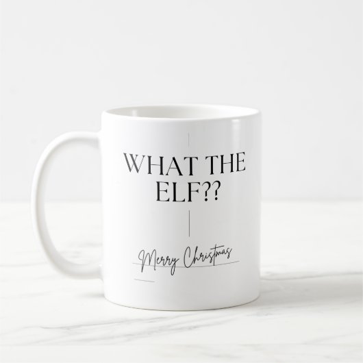 "What the Elf" Kerst Mokken Grappig (Links)