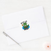 What the frog? ronde sticker (Envelop)