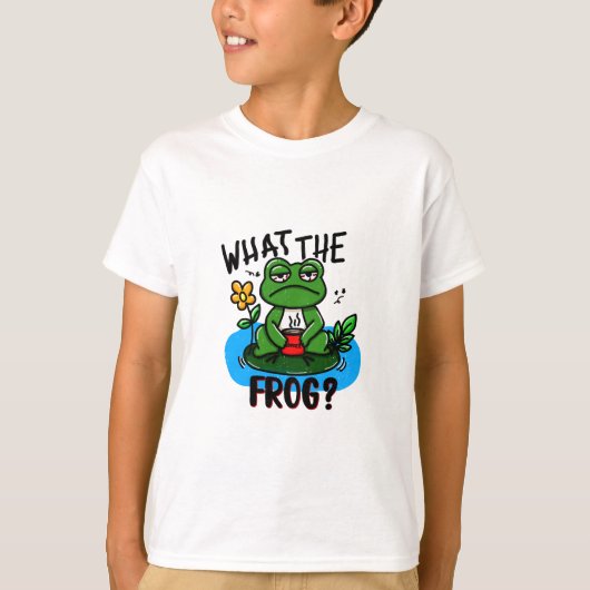 What the frog? t-shirt (Voorkant)