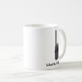 What The Fu.k Over Funny Walkie Talkie Icon  Koffiemok (Voorkant rechts)