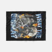 What The Sigma Cool Funny Alpha Wolf Werewolf Boot Fleece Deken (Voorkant (Horizontaal))