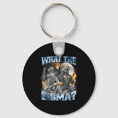 What The Sigma Cool Funny Alpha Wolf Werewolf Boot Sleutelhanger (Voorkant)