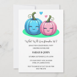 What Will our Pumpkin Be Fall Gender Reveal Kaart