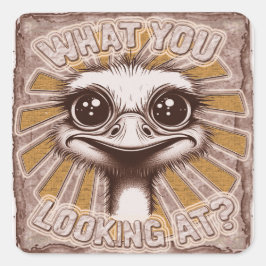What You Looking At Ostrich Sticker Sheet