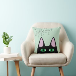 Whatcha Doin Cat Sierkussen