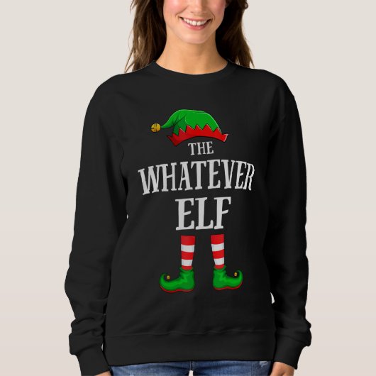 Whatever Elf Matching Family Group Christmas Trui (Voorkant)