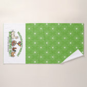Whatever Floats Your Goat Green Daisy Towel (Serviette de bain)