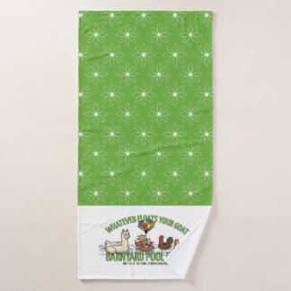 Whatever Floats Your Goat Green Daisy Towel Badhanddoek