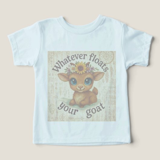 Whatever Floats Your Goat T-shirt (Design voorkant)