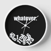 Whatever Messy Numbers Wall Clock (Voorkant)