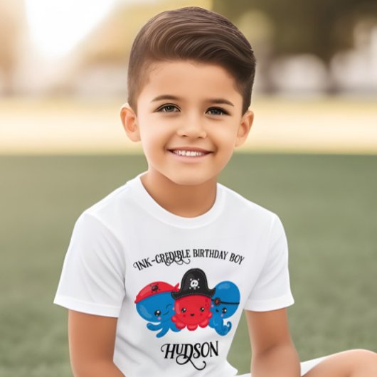 "What's Kraken" Octopus Pirate Verjaardag van kind Kinder Shirts