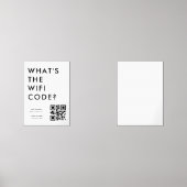 What's the WiFi Code? | QR Code Scan to Connect  (Recto)