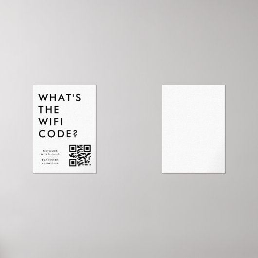 What's the WiFi Code? | QR Code Scan to Connect  (Recto)