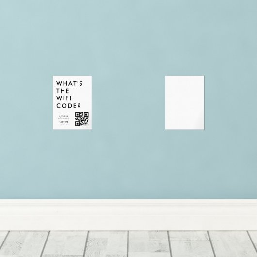What's the WiFi Code? | QR Code Scan to Connect  (Parquet)