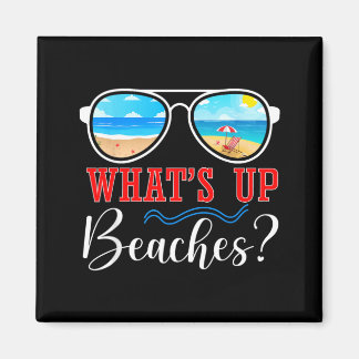 Whats Up Beaches Tropical Sunset Summer Vacation Magneet