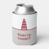 What's Up Gnomie Holiday Gnome Custom Text Blikjeskoeler (Blikje Voorkant)