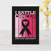 What's Your Superpower Breast Cancer Awareness Kaart (Gele Bloem)