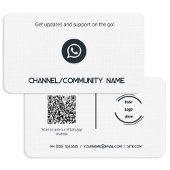 📲 WhatsApp Channel Community Aangepaste QR Visitekaartje