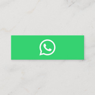 WhatsApp logo sociale media moderne trendy busines Contactkaartje