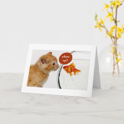 WHATZ UP-YOUR AGE-21st VERJAARDAG HUMOR Kaart (Gele Bloem)