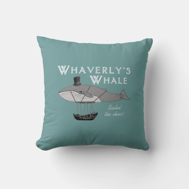 Whaverly's Whale Pillow Kussen (Voorkant)