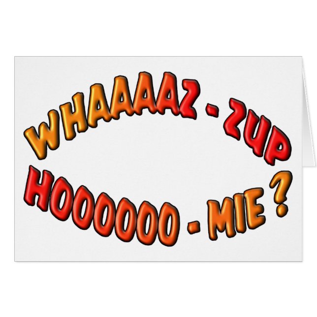 WHAZZUP HOMIE (Devant horizontal)