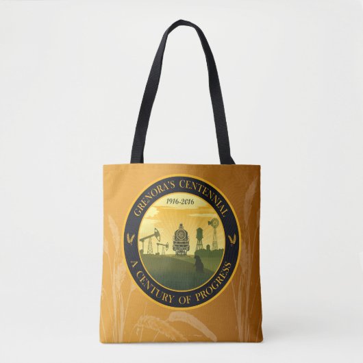 Wheat and Centennial Print Bag Tote Bag (Voorkant)