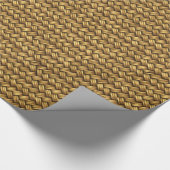 Wheat Color Basket Weave Pattern Texture Cadeaupapier (Hoek)