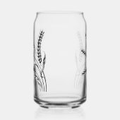 Wheat Ears Etched Wedding Glasses (Droite)