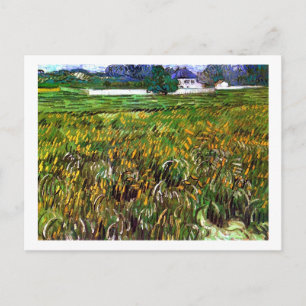 Wheat Field Auvers, White House Van Gogh Fine Art Briefkaart