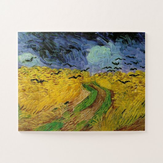 Wheat Field Crows Van Gogh Painting Art  Legpuzzel (Horizontaal)