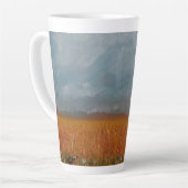 Wheat Field Landscape Latte Cup Latte Mok (Linkerhoek)