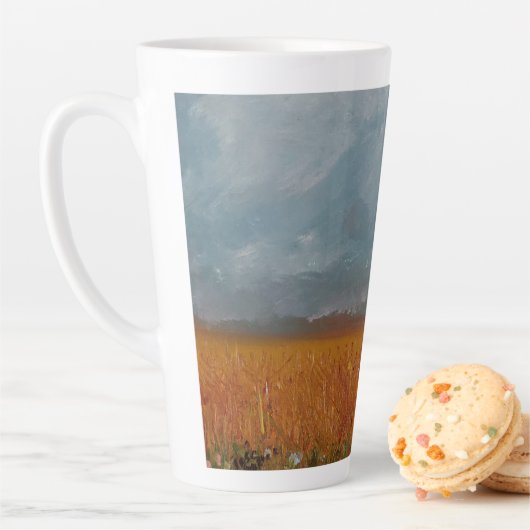 Wheat Field Landscape Latte Cup Latte Mok (In situ)