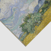 Wheat field met Cypresses deduplicatiedocument Tissuepapier (Detail)