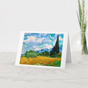 Wheat Field met Cypresses, Van Gogh Kaart