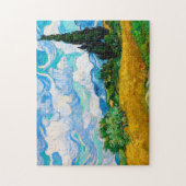 Wheat Field met Cypresses, Van Gogh Legpuzzel (Verticaal)