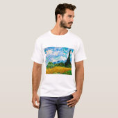 Wheat Field met Cypresses, Van Gogh T-shirt (Voorkant volledig)