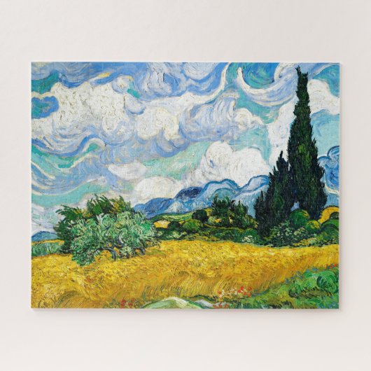 Wheat Field met Cypresses van Van Gogh Legpuzzel (Horizontaal)