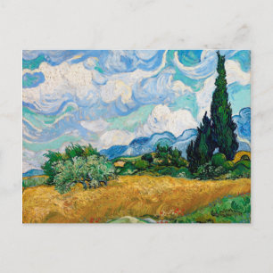 Wheat Field met Cypresses van Vincent van Gogh Briefkaart