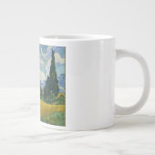 Wheat Field met Cypresses van Vincent van Gogh Extra Grote Beker (Rechts)