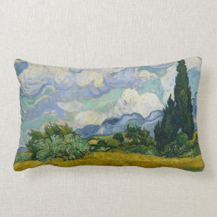 Wheat Field met Cypresses van Vincent van Gogh Kussen