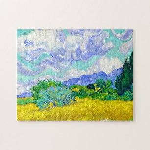 Wheat Field met Cypresses van Vincent Van Gogh Legpuzzel